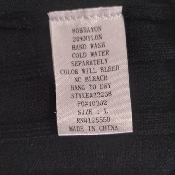 HERA Collection Off Shoulder Short Sleeve Black Bodycon Midi Dress- Large - Picture 6 of 7